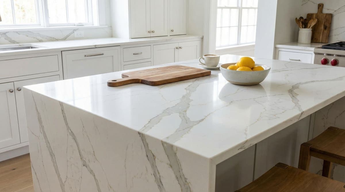 Engineered Quartz Slab > Fabricated Countertops & Vanities